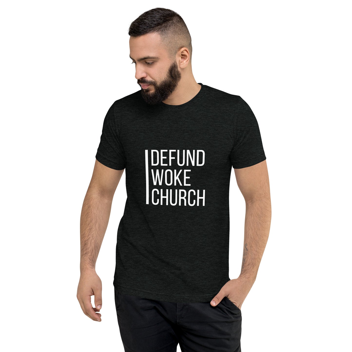 "Defund Woke Church" Short Sleeve T-shirt