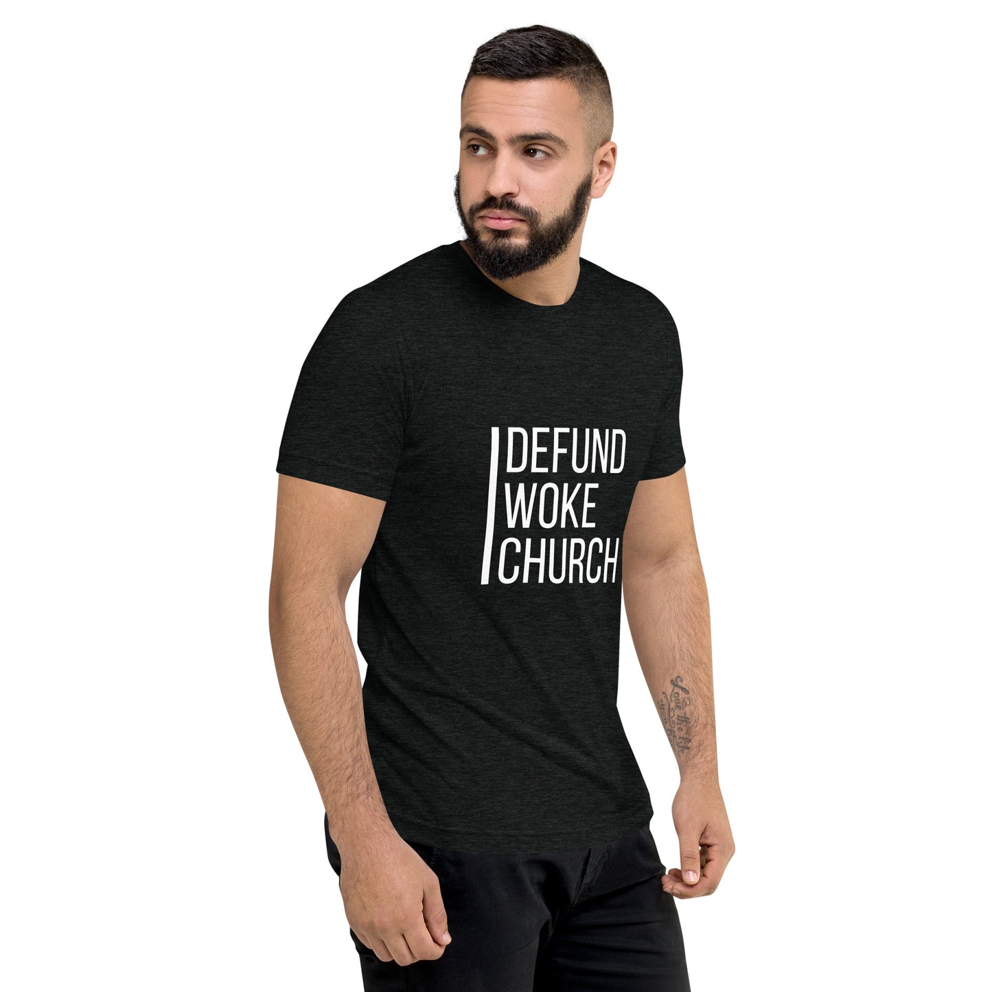 "Defund Woke Church" Short Sleeve T-shirt