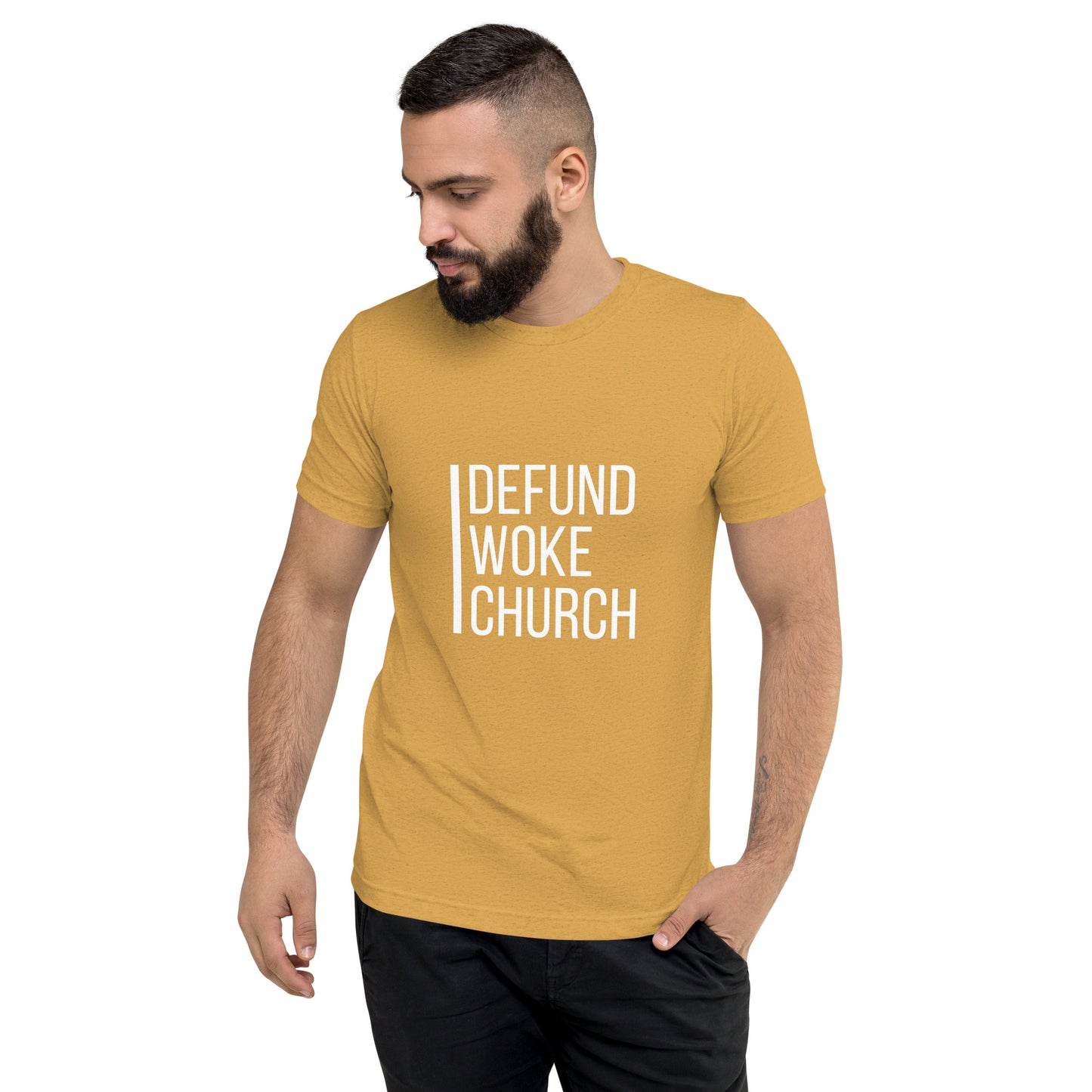 "Defund Woke Church" Short Sleeve T-shirt