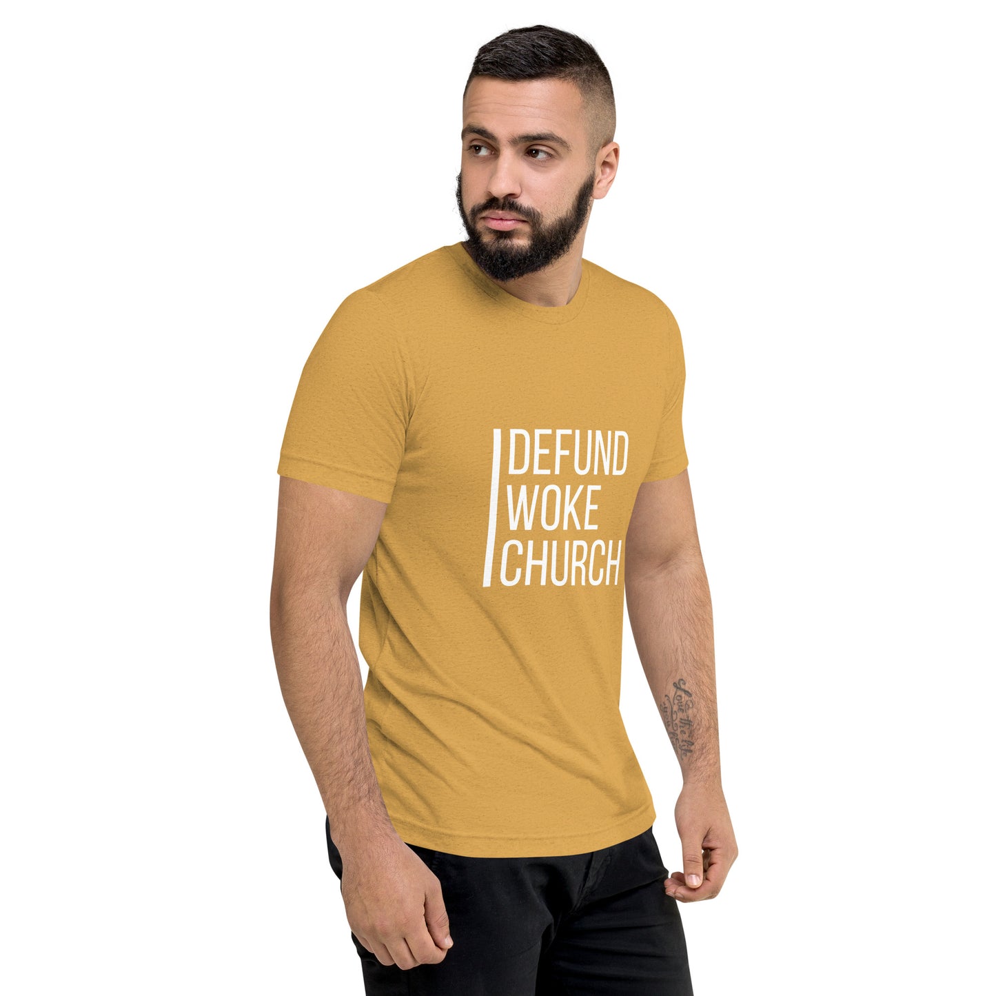 "Defund Woke Church" Short Sleeve T-shirt