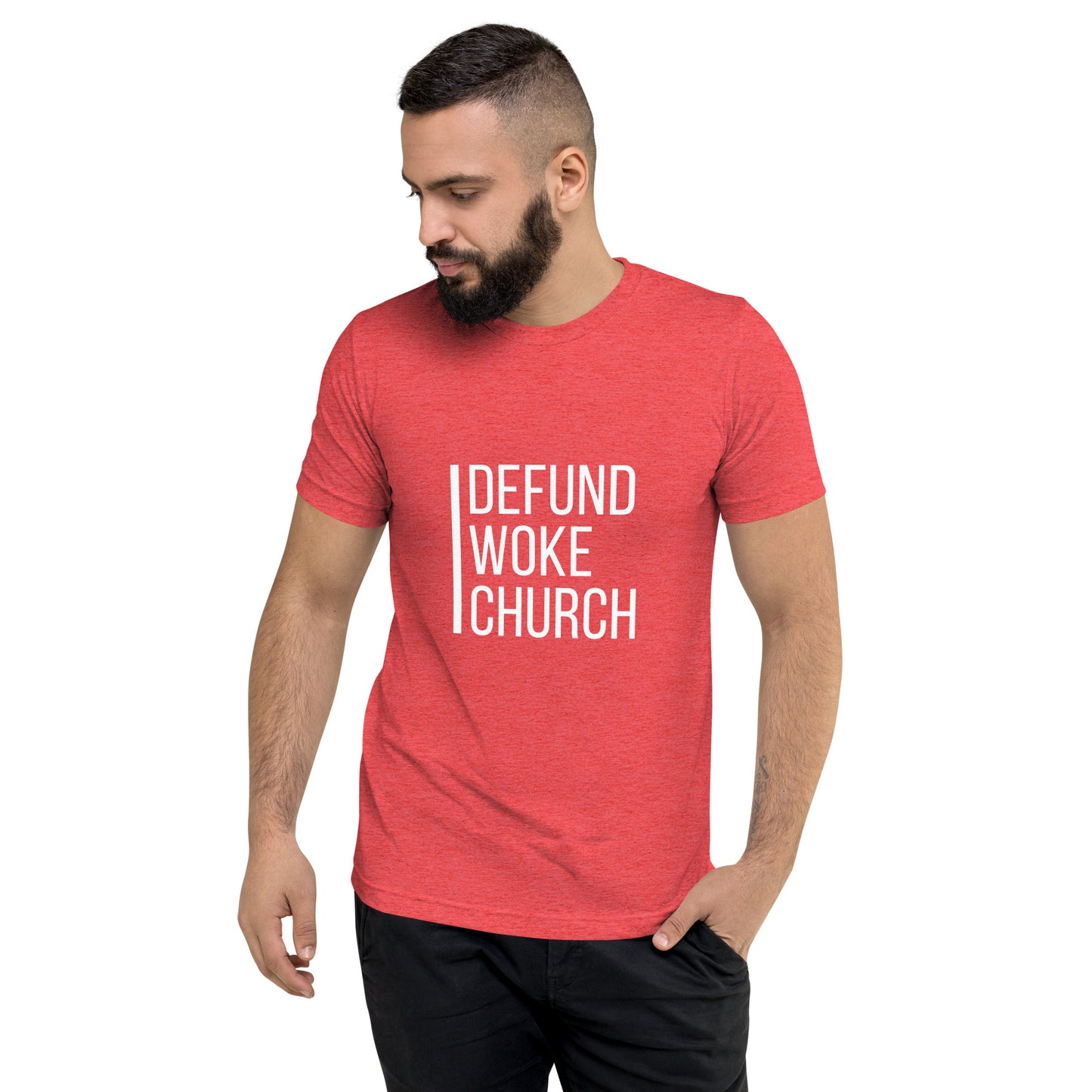 "Defund Woke Church" Short Sleeve T-shirt