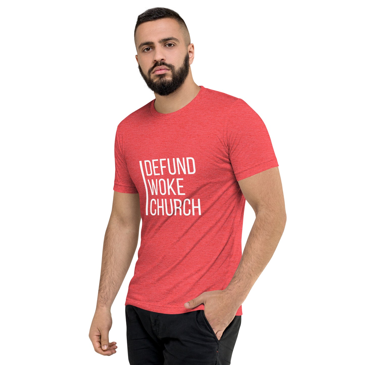 "Defund Woke Church" Short Sleeve T-shirt