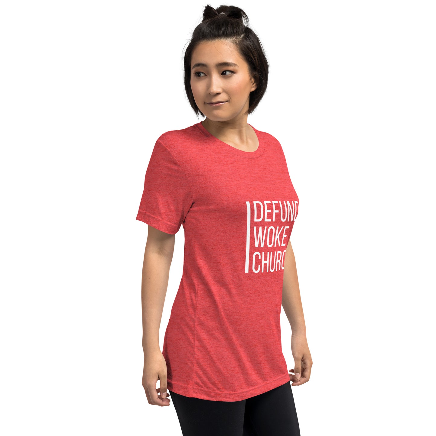 "Defund Woke Church" Short Sleeve T-shirt