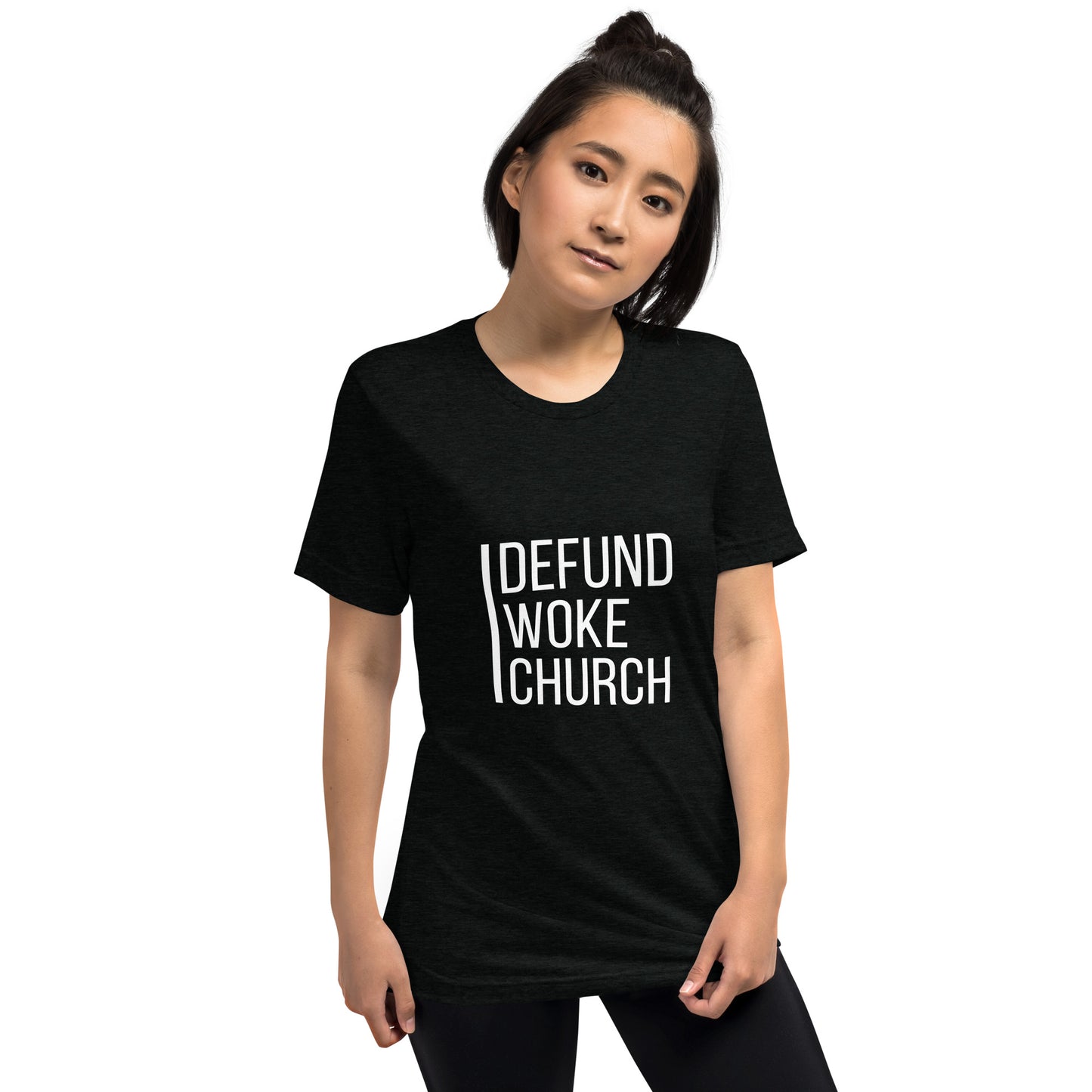 "Defund Woke Church" Short Sleeve T-shirt